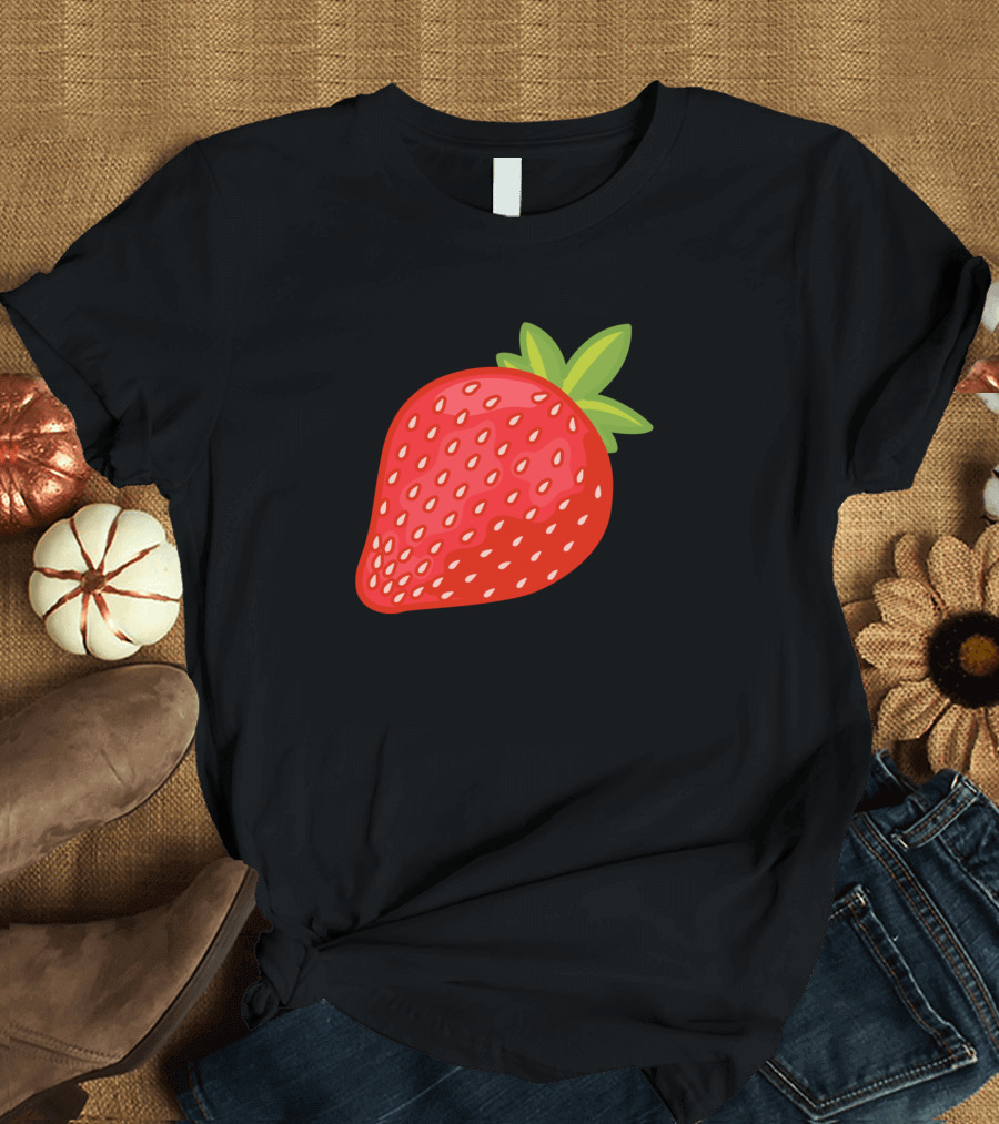Bright Red Strawberry T-Shirt