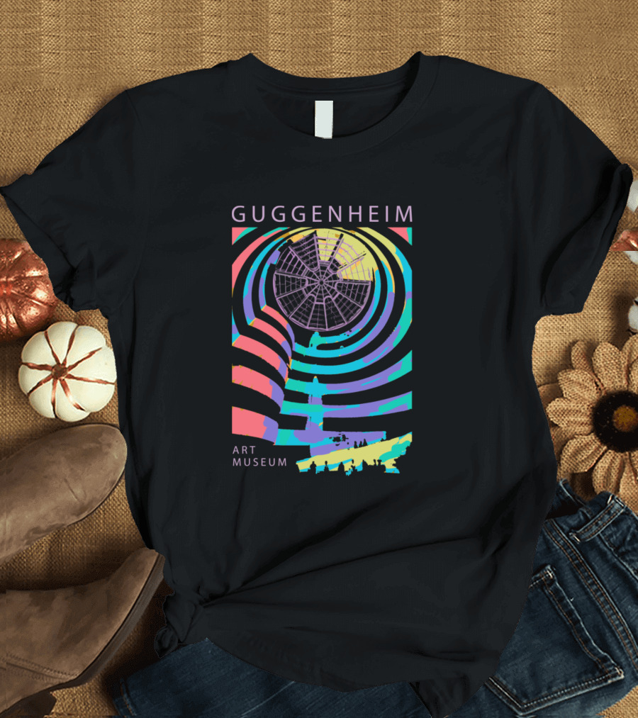 Guggenheim Art Museum Vibrant Spiral Design Cool T-Shirt
