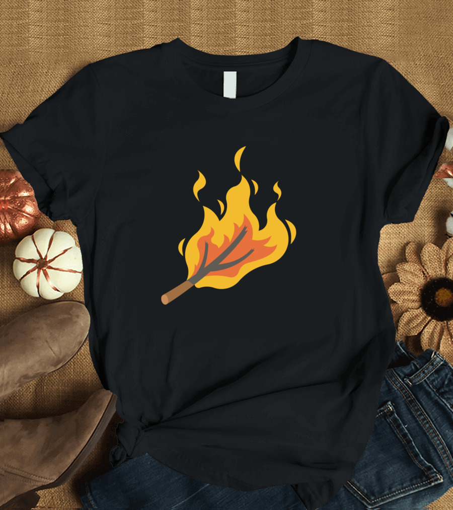 Fire Burning Branch Flames T-Shirt