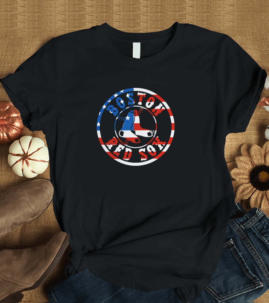 Boston Red Sox American Flag Colors T-Shirt