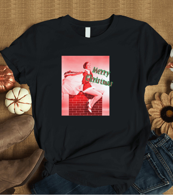 T-Shirt: Merry Christmas Classic Pin Ups Santa's Helper T-Shirt Merry Christmas Classic Pin Ups Santa's Helper T-Shirt