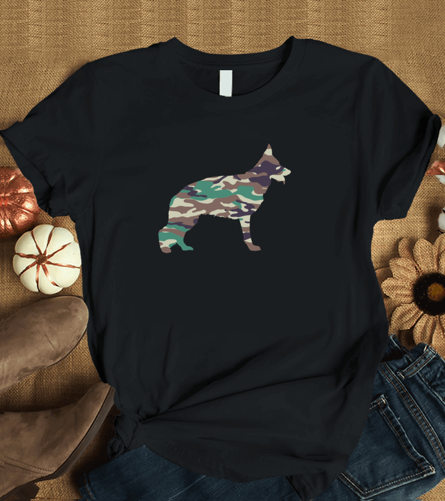 German Shepherd Camouflage T-Shirt