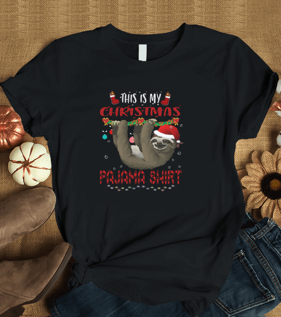 This Is My Christmas Pajama Sloth T-Shirt