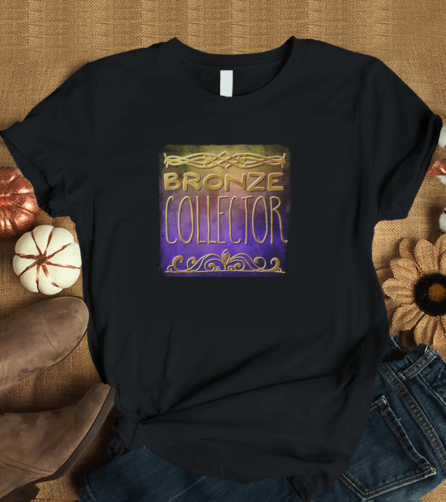 Bronze Collector Ornate Text T-Shirt