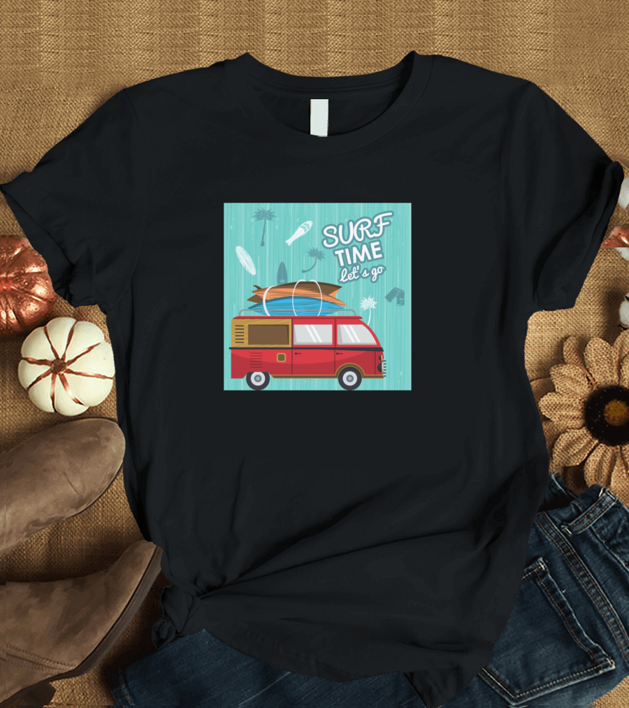 Surf Time Let's Go Vans Ready to Go Surfing T-Shirt