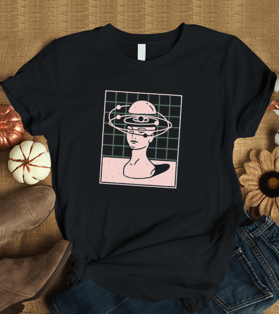 Head Full of Thoughts Astronaut Cosmic Orbit T-Shirt