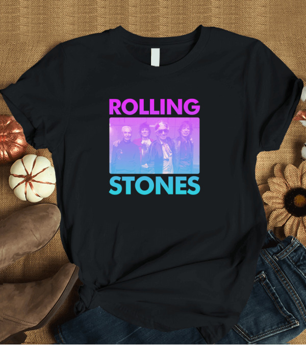 T-Shirt: Rolling Stones Colorful Tones Rockers Edit T-Shirt Rolling Stones Colorful Tones Rockers Edit T-Shirt