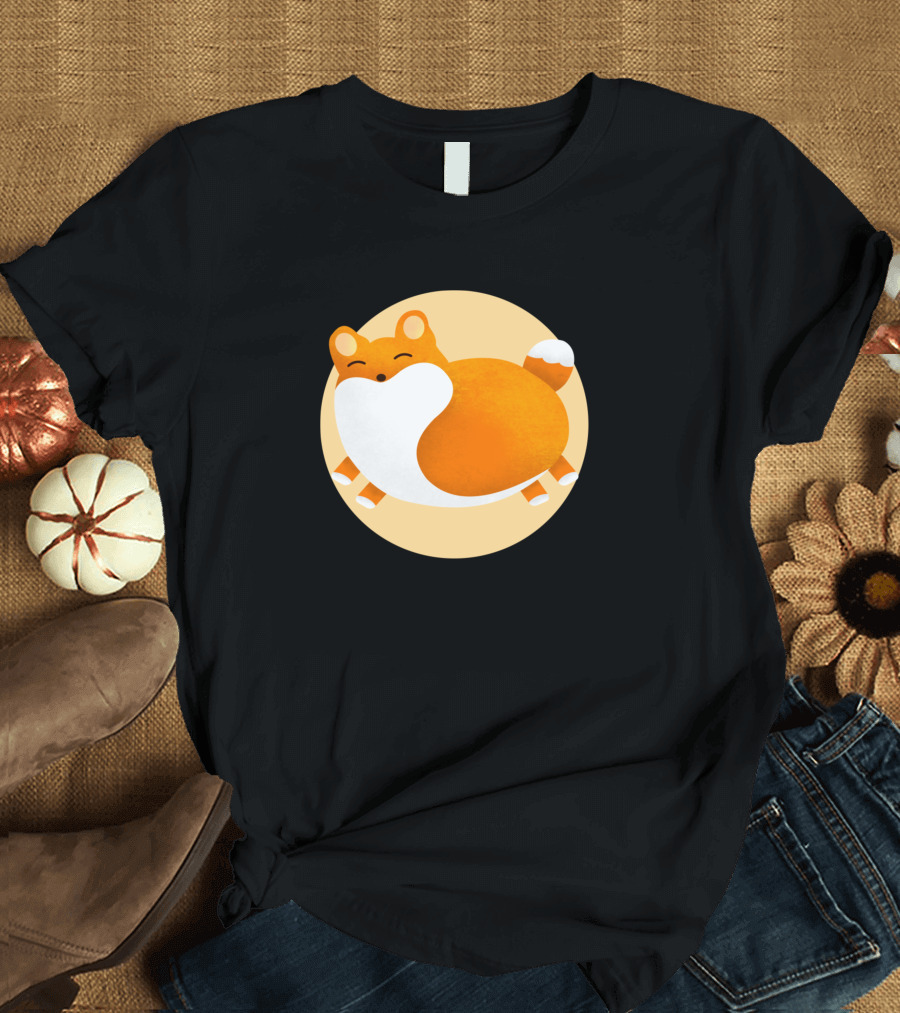 Cute Happy Fox Joyful Expression Vibrant Colors T-Shirt