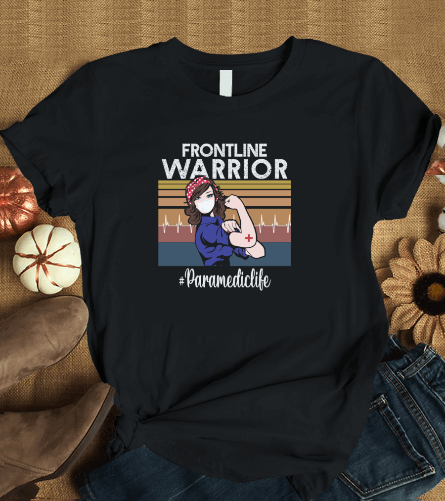 Frontline Warrior Paramedic Life Vintage T-Shirt
