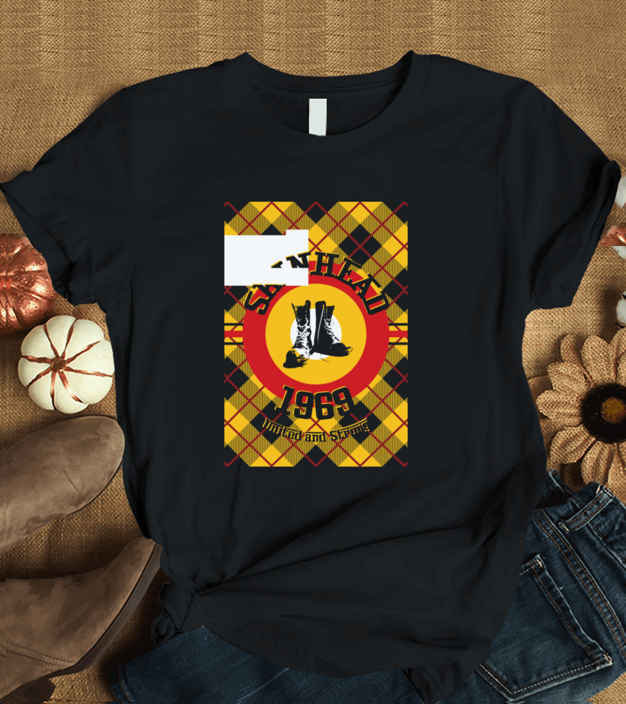 Skinhead 1969 United and Strong Plaid T-Shirt
