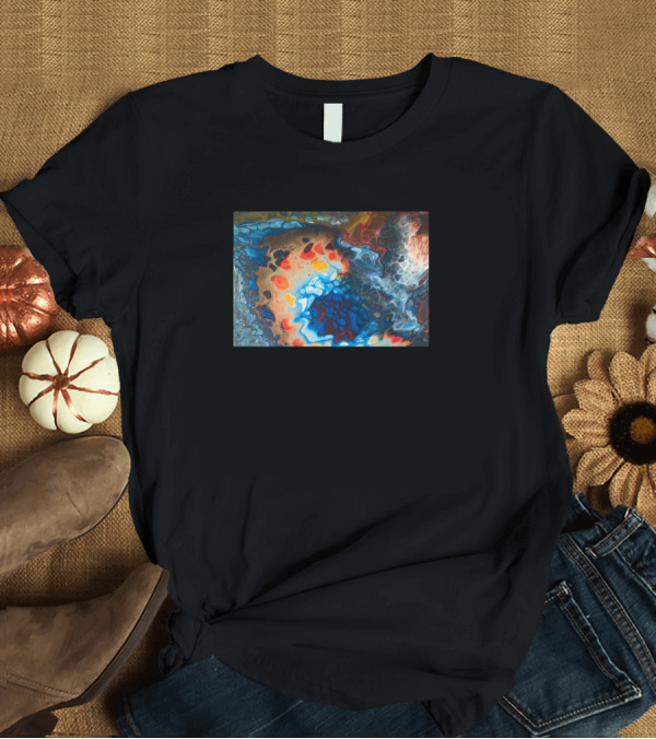 T-Shirt: Pouring Paint Vibrant Swirl T-Shirt Pouring Paint Vibrant Swirl T-Shirt