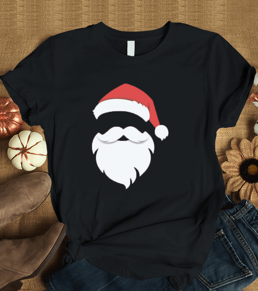 Christmas Santa Claus Hat Beard T-Shirt