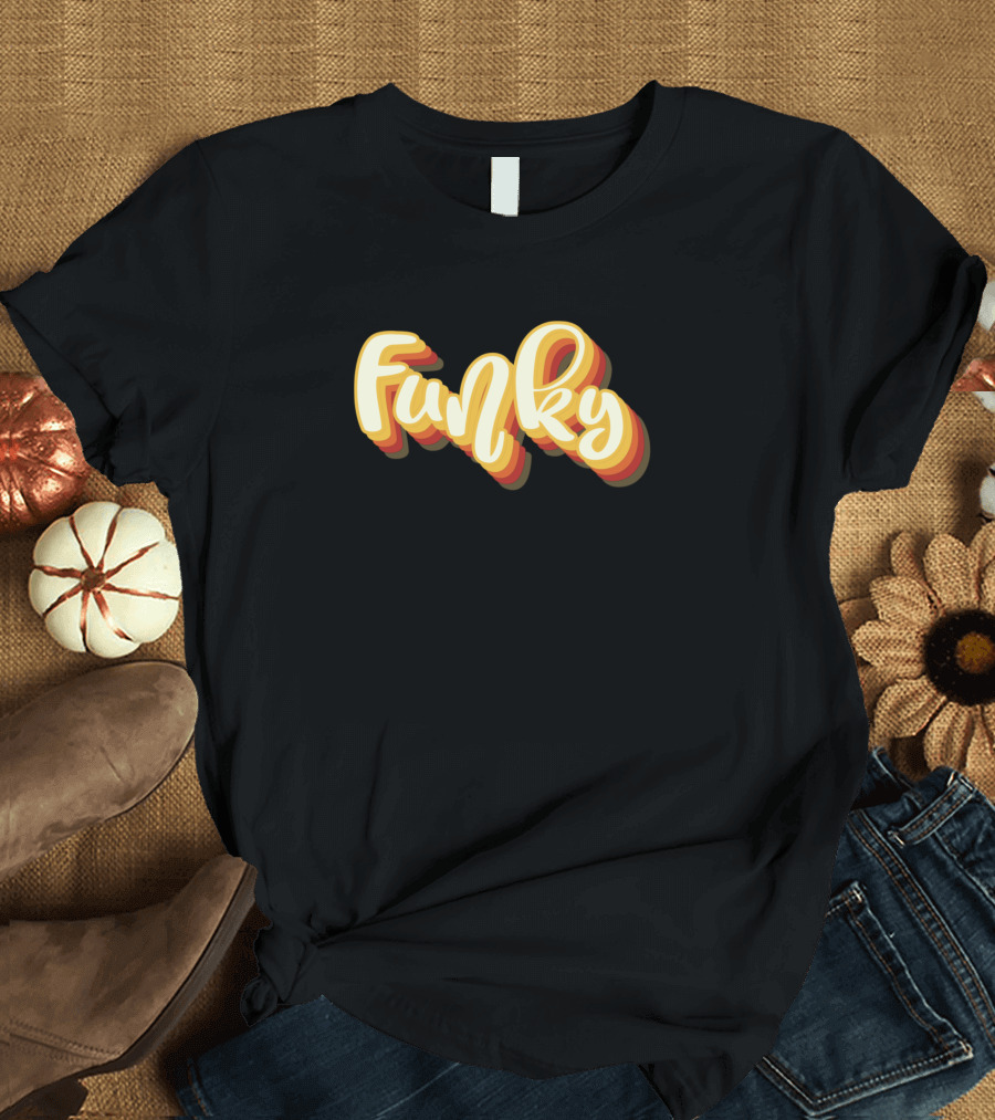 Funky Retro 70s Style Typography T-Shirt
