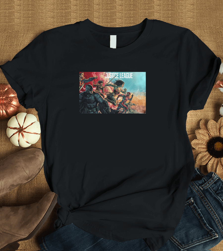 Justice League Snydercut Iconic Hero Ensemble T-Shirt