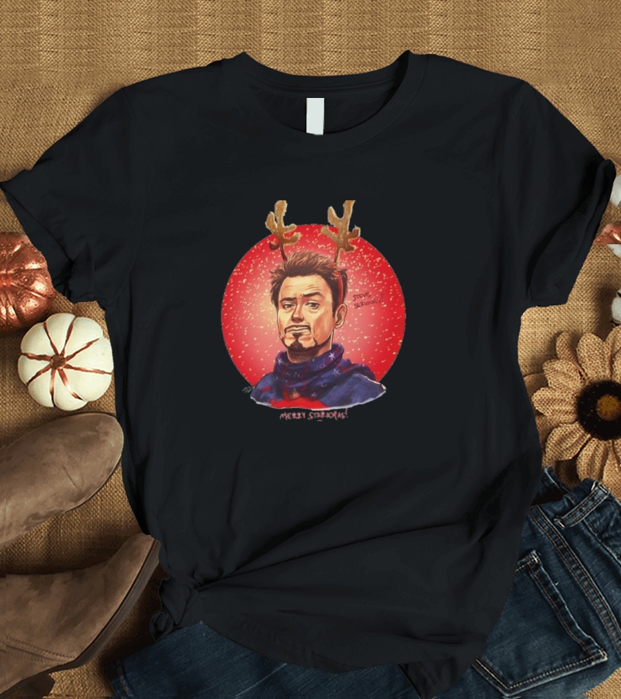 Merry Starkmas Merry Christmas Marvel T-Shirt