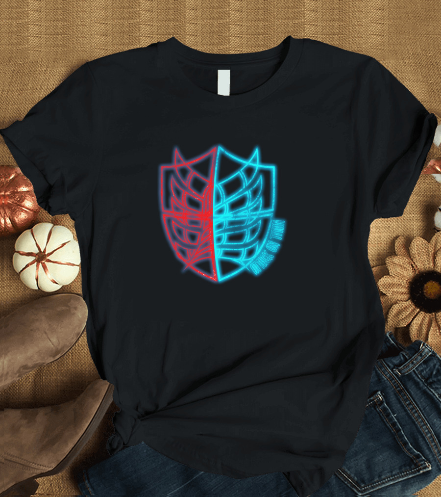 Neon Wings Of Freedom Dual Shield T-Shirt