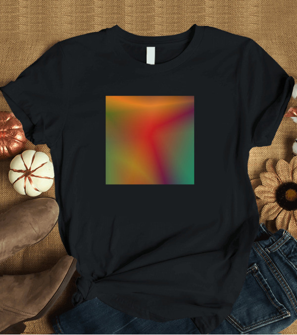 T-Shirt: Blue Red Green Purple Pink Texture Gradient T-Shirt Blue Red Green Purple Pink Texture Gradient T-Shirt