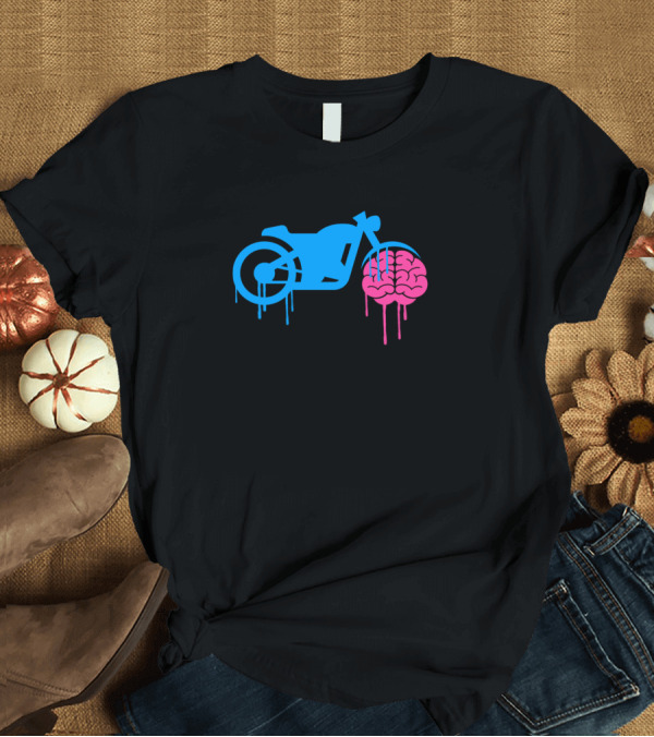 T-Shirt: Brain Bike Dripping Fusion T-Shirt Brain Bike Dripping Fusion T-Shirt