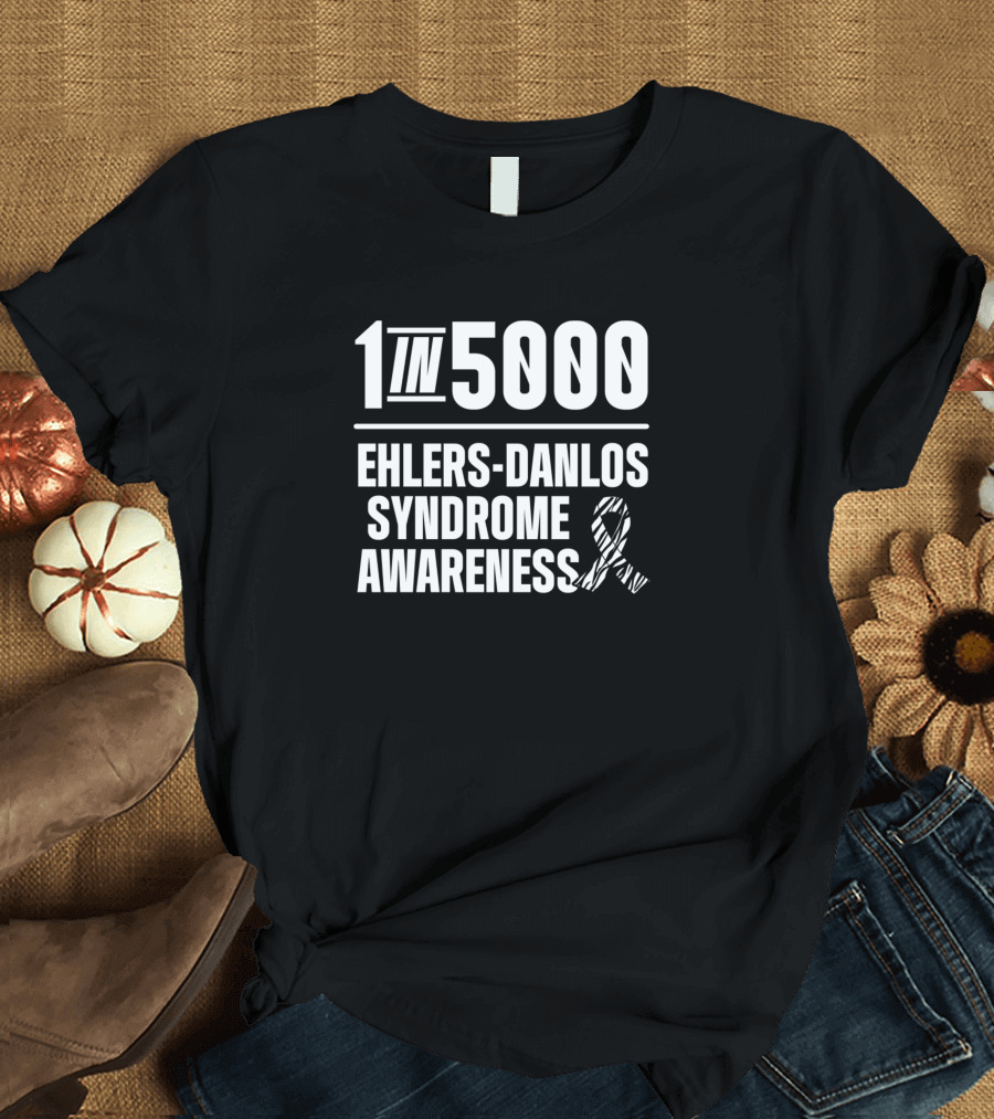 1 In 5000 Ehlers-Danlos Syndrome Awareness Ribbon T-Shirt