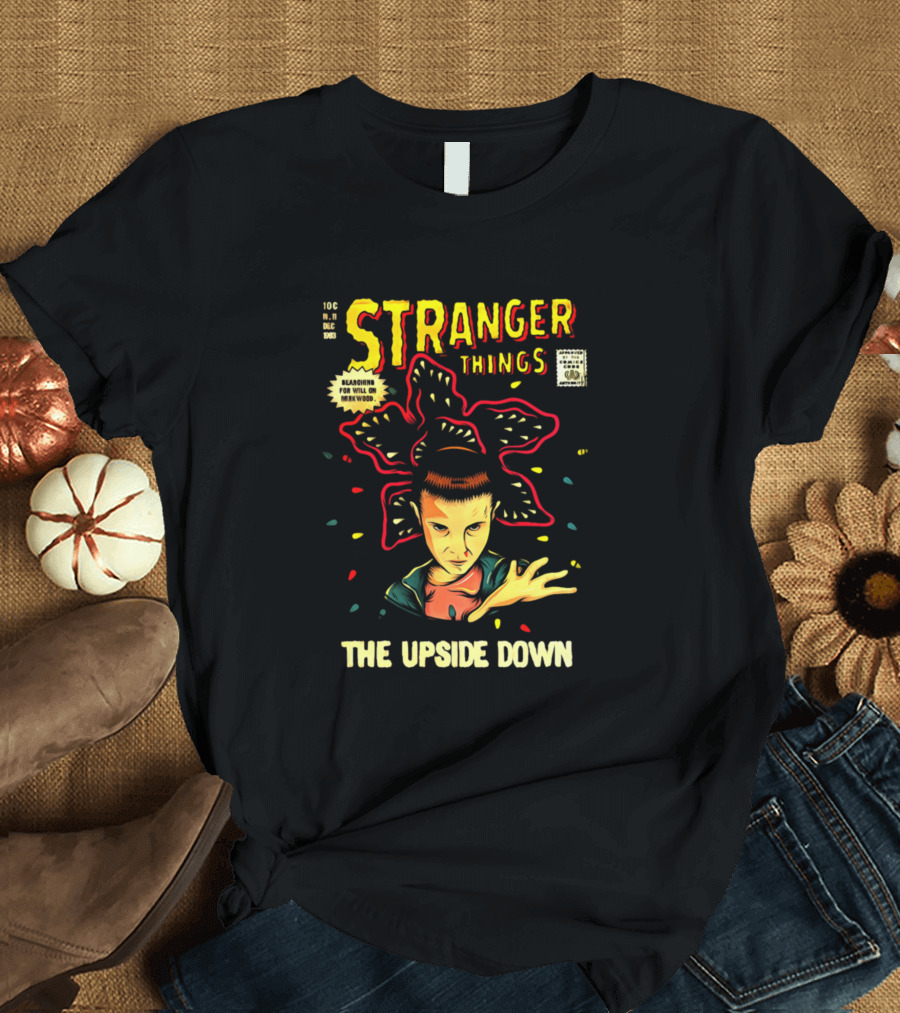 Stranger Things The Upside Down Comic Style Eleven Demogorgon T-Shirt