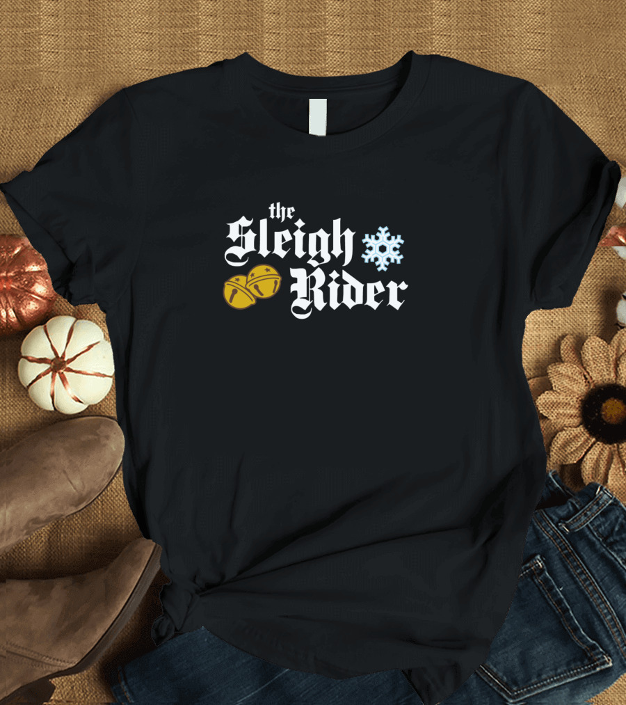The Sleigh Rider Jingle Bells Snowflake T-Shirt