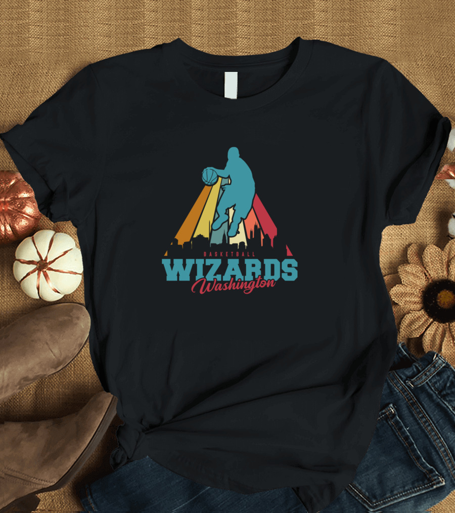 Washington Wizards Basketball Washington Skyline NBA T-Shirt