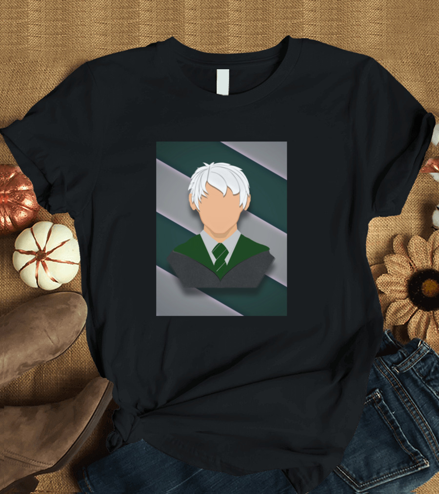 White Haired Dragon Slytherin Student Aesthetic T-Shirt