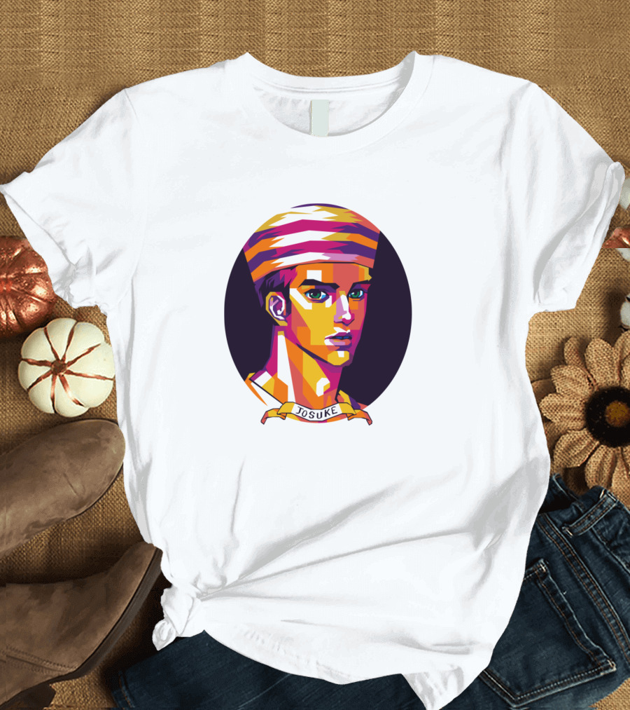 Josuke Higashikata Pop Art Style Vibrant T-Shirt