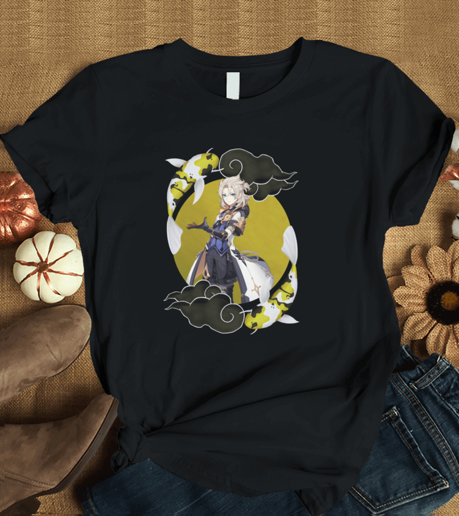 Albedo Genshin Impact Koi Cloud Frame T-Shirt