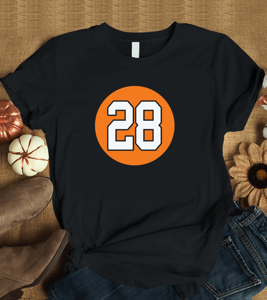 Claude Giroux 28 Orange Circle T-Shirt