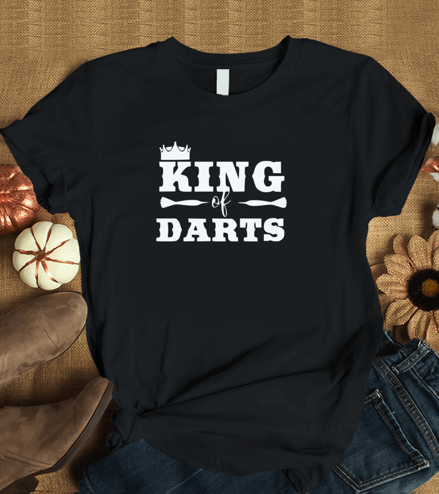 KING OF DARTS Crown Symbol Dart Elements T-Shirt