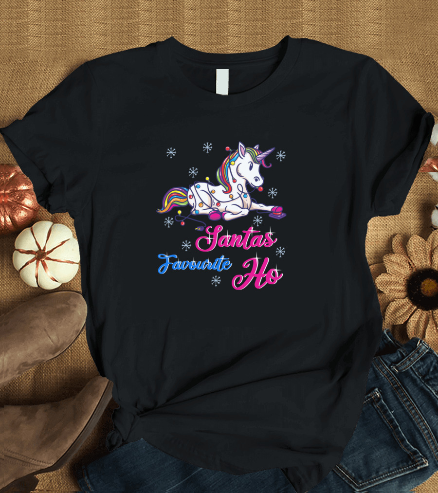 Unicorn Santas Favourite Ho T-Shirt