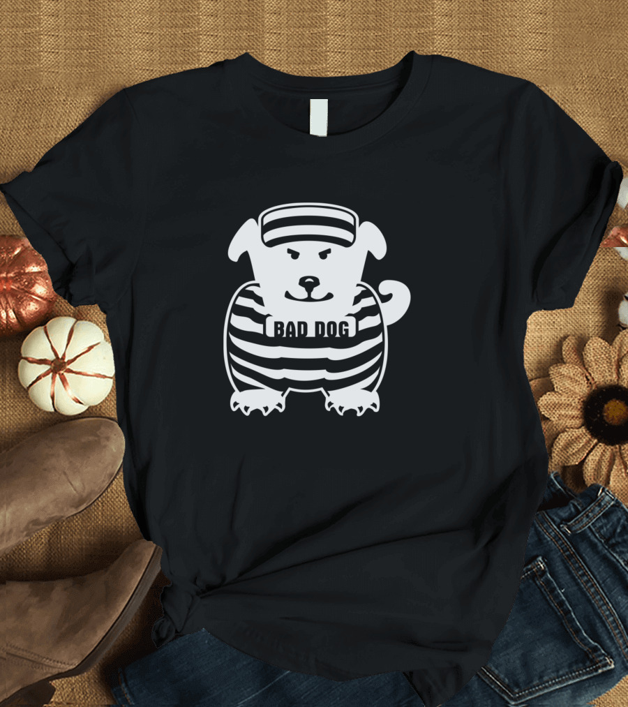 Bad Dog Vts2 Striped Prisoner Puppy T-Shirt