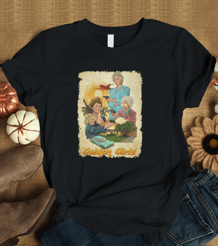 Golden Girls Crime Scene Miami Noir T-Shirt