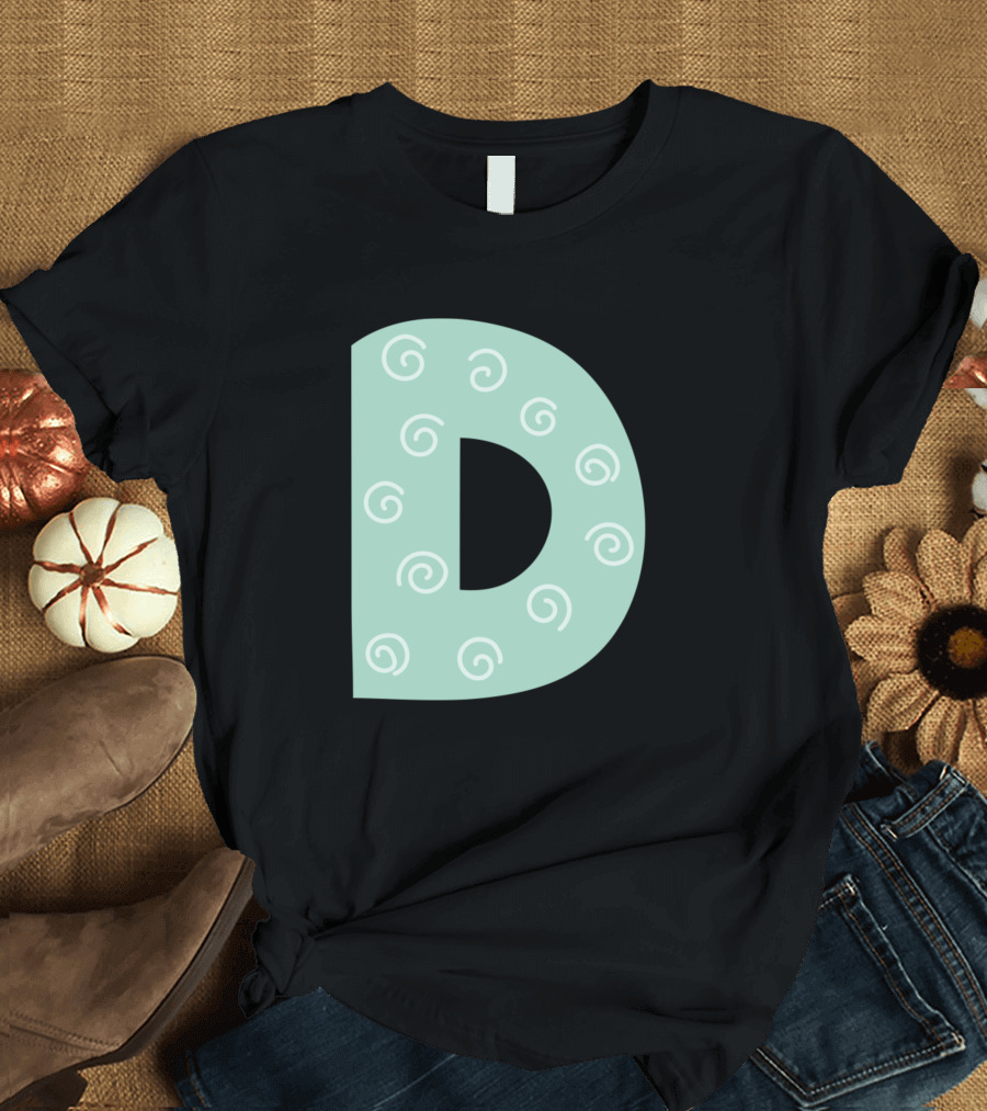 D Forest Alphabet Swirl T-Shirt