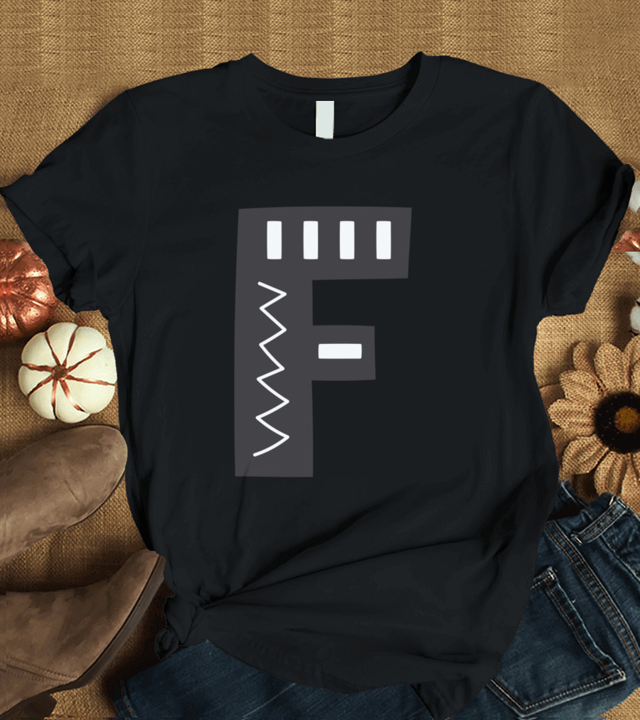 Letter F Forest Night Alphabet T-Shirt