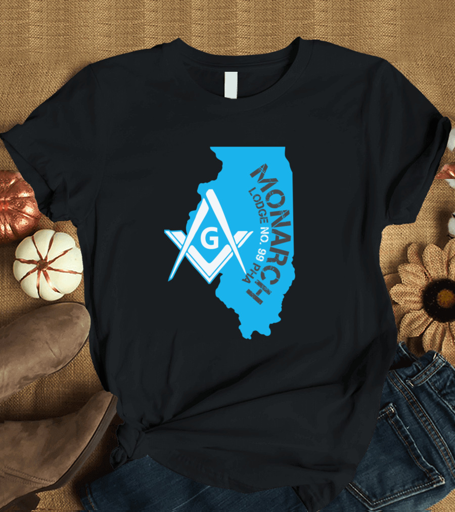 Monarch Lodge No 99 PHA Illinois Masonic T-Shirt