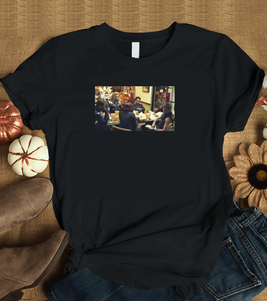 Avengers Shawarma Scene Beer Share Gathering T-Shirt