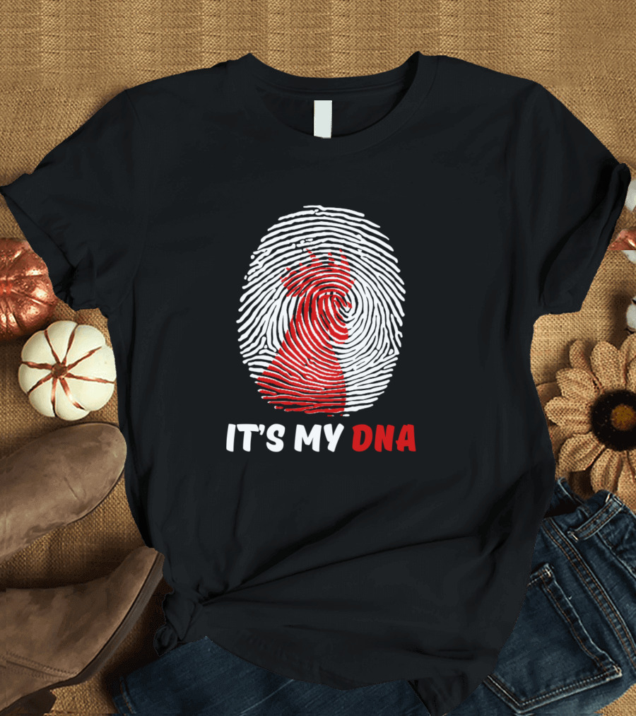 It's My DNA Rooster Fingerprint Farmer T-Shirt