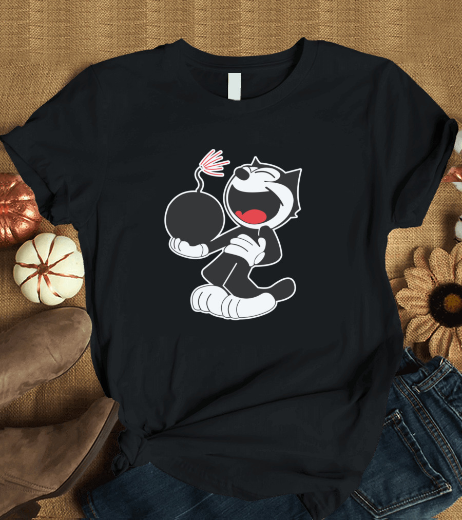 Vfa 31 Ekat Strike Fighter Squadron Felix the Cat Bomb T-Shirt