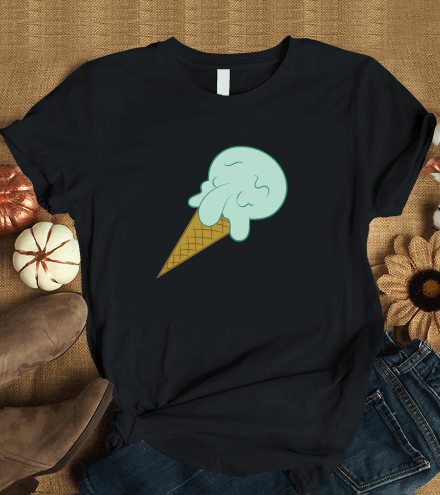 Ice Cream Squidward Cone Cartoon Style Spongebob T-Shirt