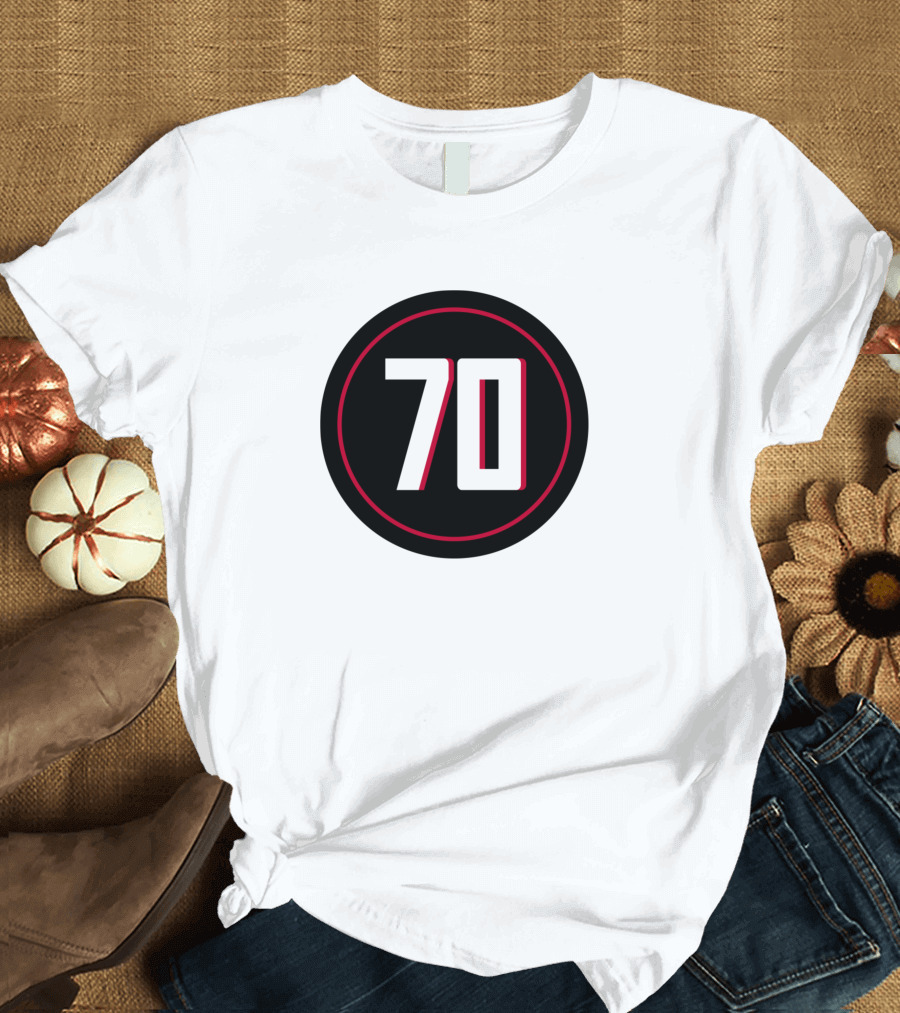 Jake Matthews Number 70 Atlanta Falcons Jersey Fan Gear T-Shirt