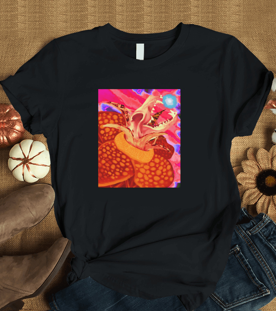 Jigsaw Hustle Surreal Burst Monstera Abstract Puzzles T-Shirt