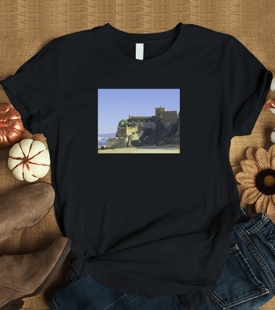 Lagos Caves Algarve Beach Fortress Coastal Scenery T-Shirt