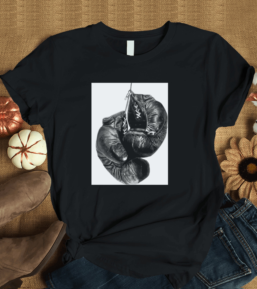 Boxing Gloves Hanging Classic Black Pair T-Shirt