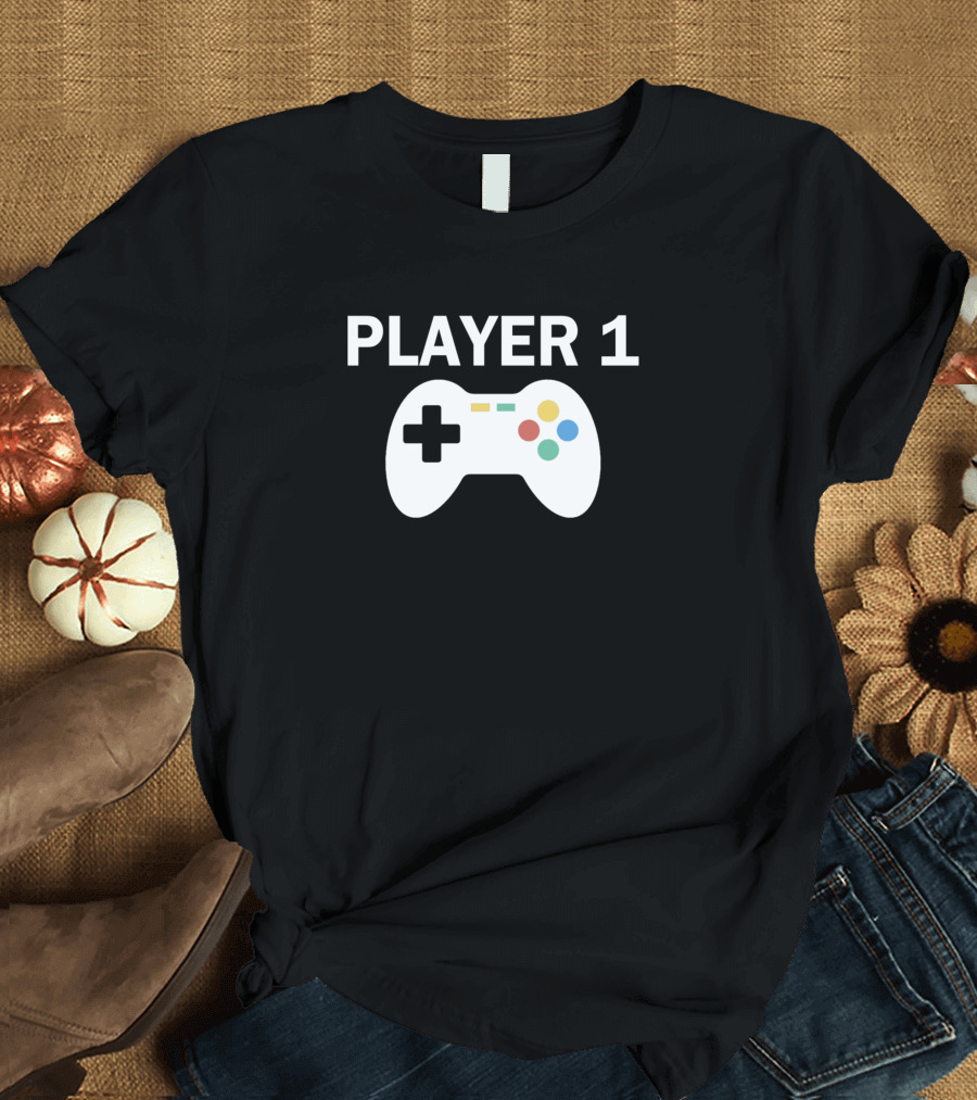 Player 1 Video Game Controller T-Shirt