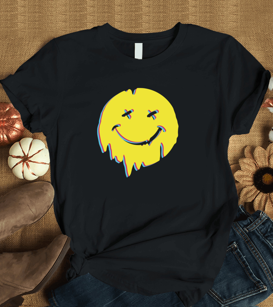 Smile Cross-Eyed Grunge Rave Music T-Shirt