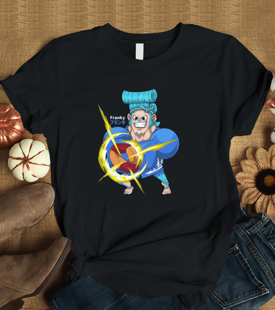 Franky One Piece Super Character Charging Energy T-Shirt