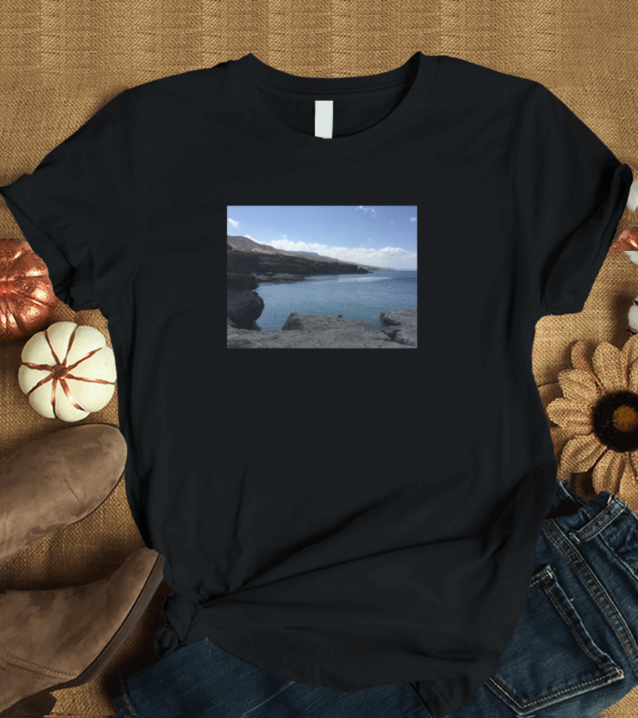A Wonderful Sea Side View On The Mediterranean Coastline T-Shirt