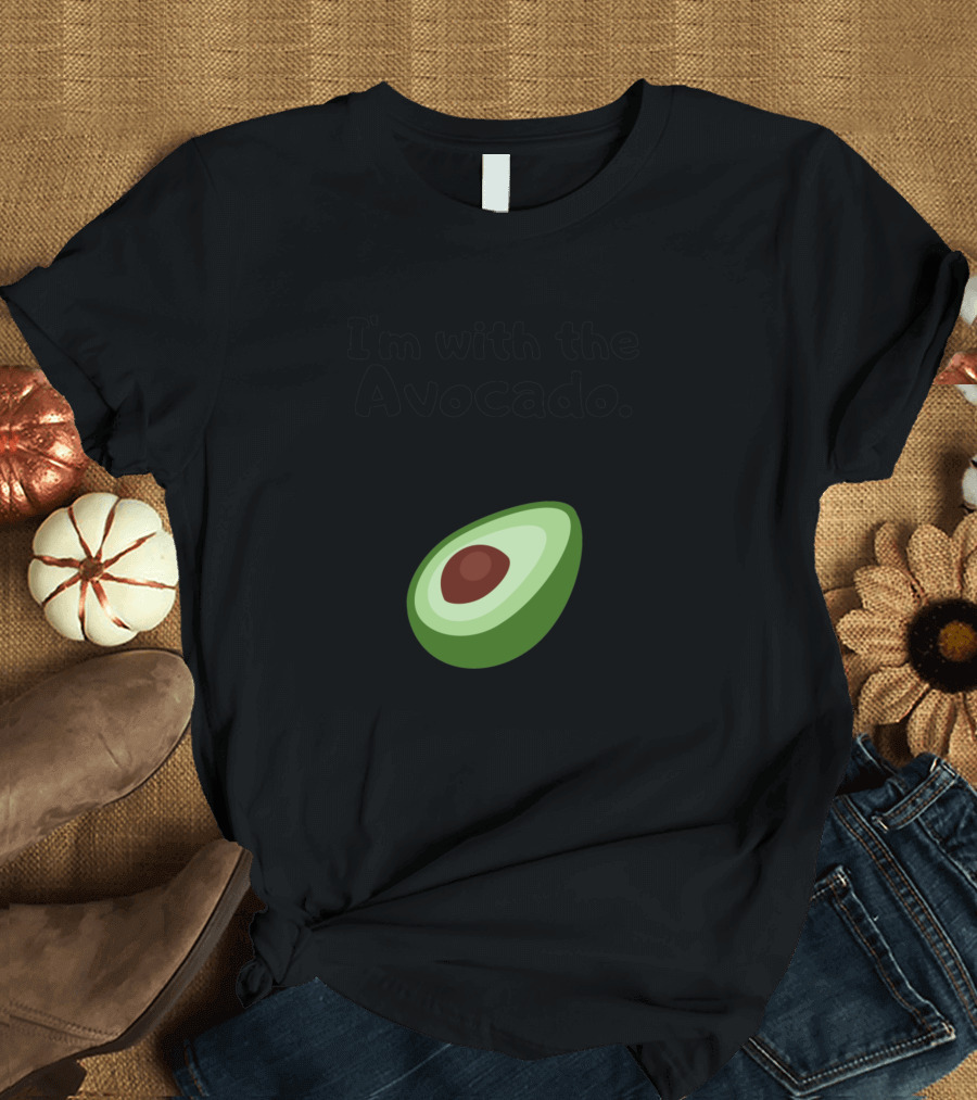 I'm With the Avocado Half T-Shirt